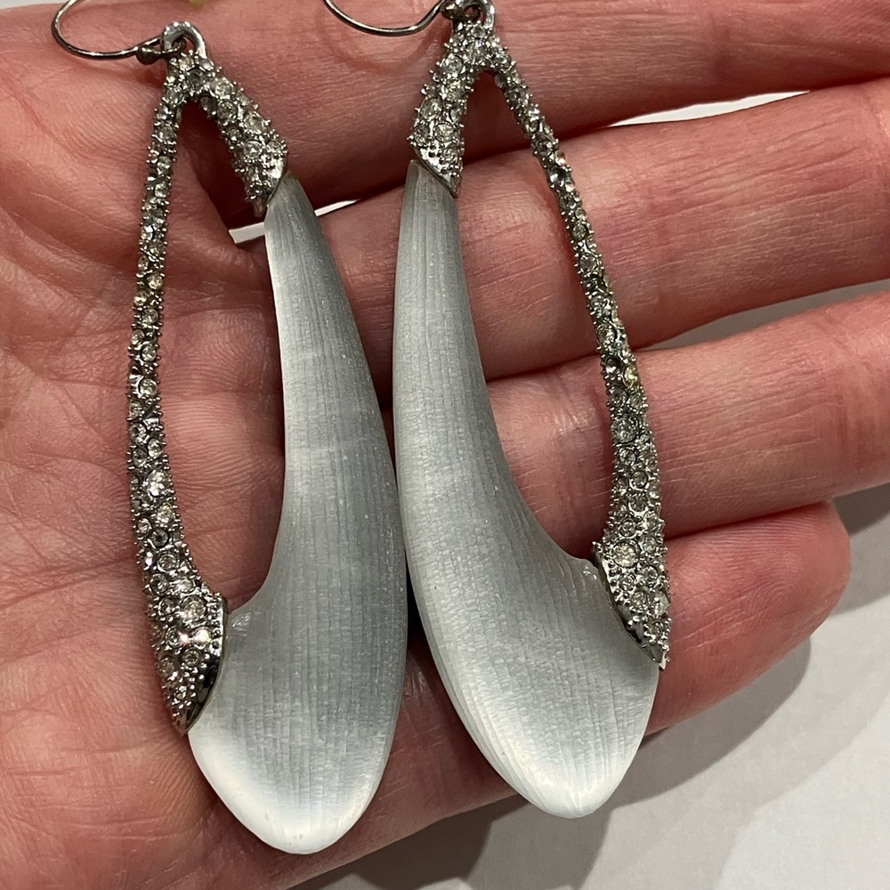 ALEXIS BITTAR Lucite & Crystal Lucite Statement Earrings